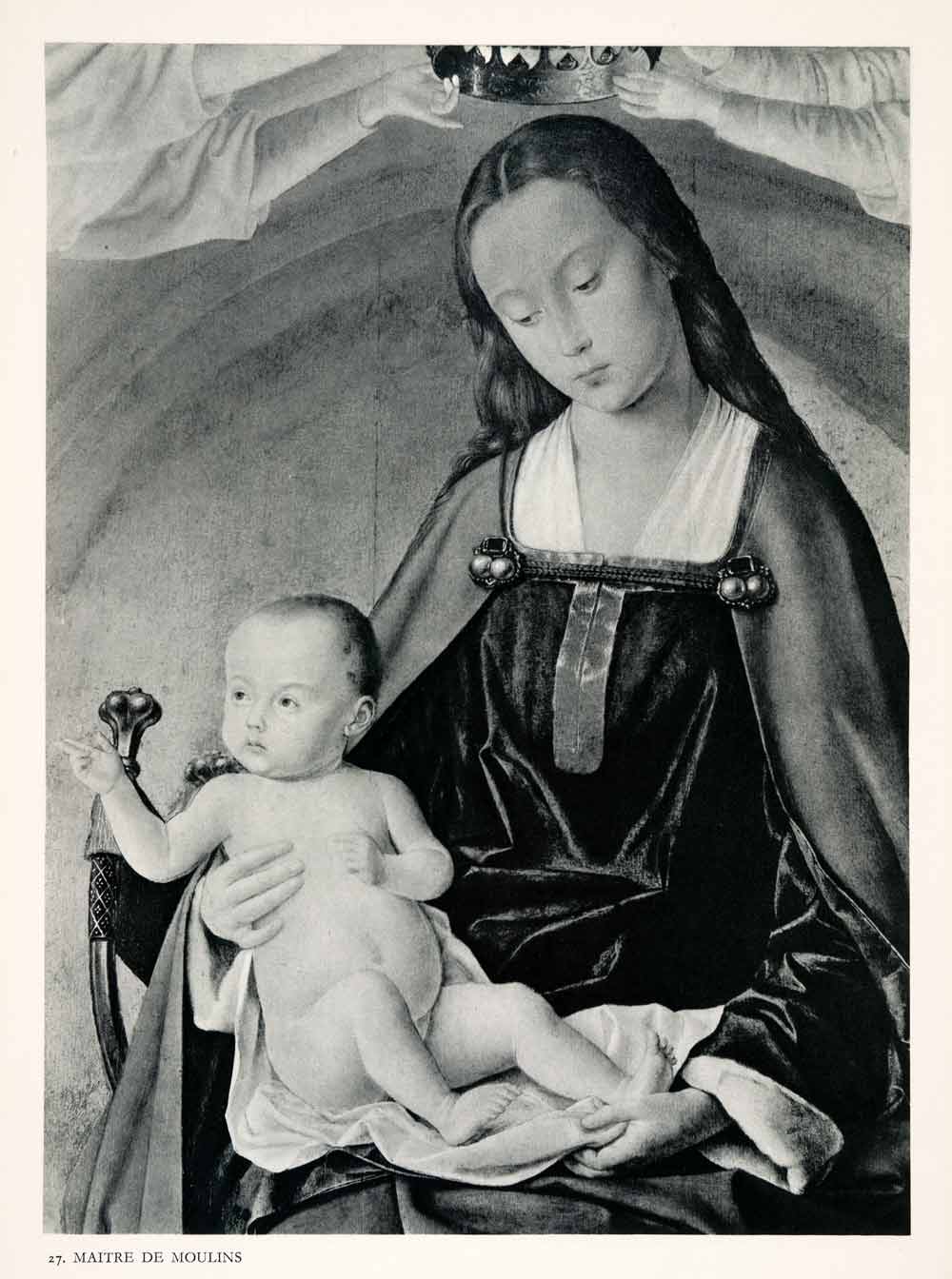 1951 Photogravure Madonna Child Jesus Virgin Mary Christ Icons Master XAN4