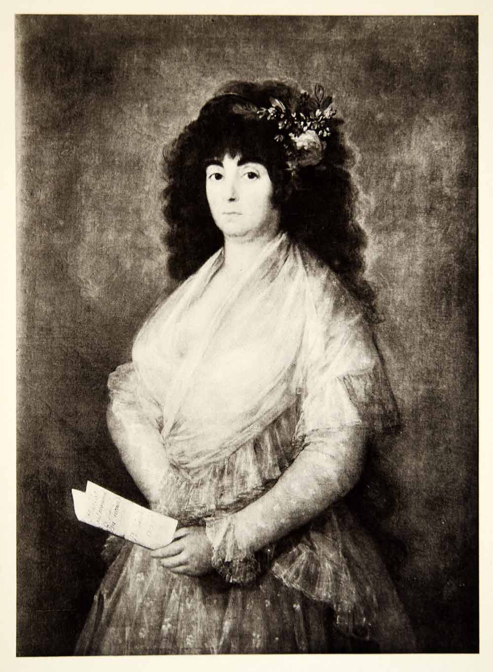 1937 Photogravure Francisco Goya Romanticism Art Maria Del Rosario XANA2