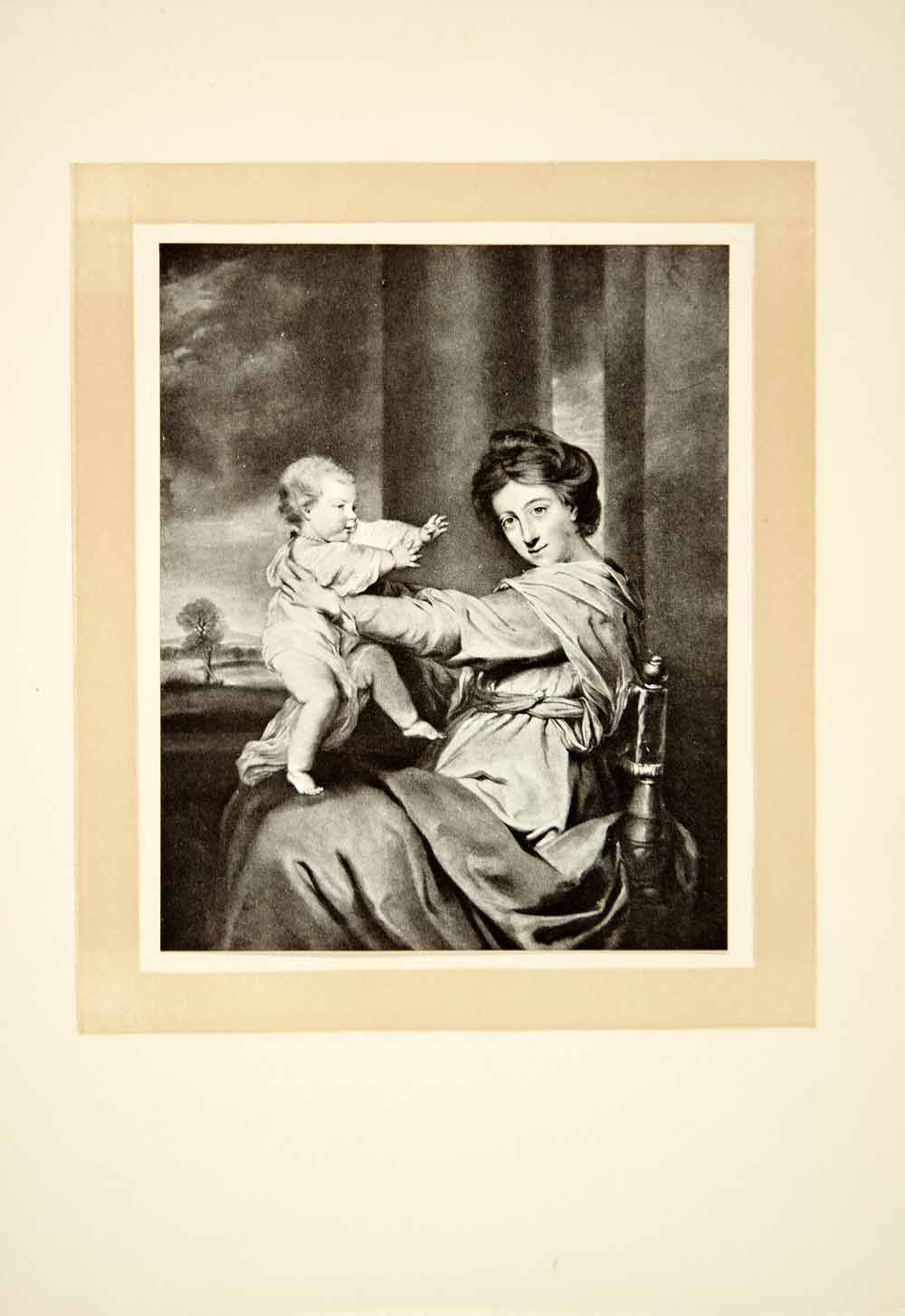 1910 Print Joshua Reynolds Art Caroline Duchess Marlborough Daughter XAPA6