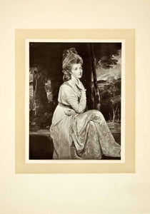 1910 Print George Romney Art Elizabeth Smith-Stanley Countess Derby XAPA6
