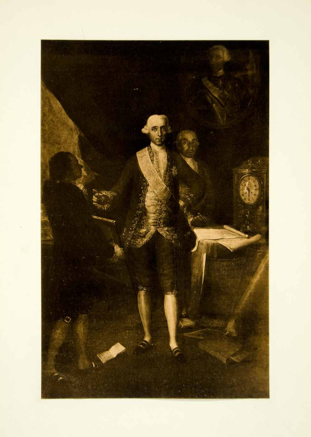 1922 Photogravure Francisco Goya Art Count Floridablanca Portrait XAPA8