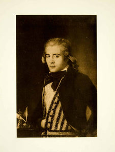 1922 Photogravure Francisco Goya Art Portrait Unknown Youth Romanticism XAPA8