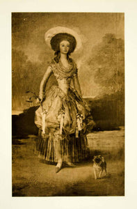 1922 Photogravure Francisco Goya Art Marquesa Mariana De Pontejos Portrait XAPA8