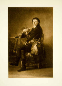 1922 Photogravure Francisco Goya Art Ferdinand Guillemardet Portrait XAPA8