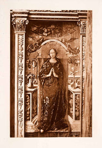 1897 Photogravure Crivelli Religious Art Madonna Virgin Mary Magdalen XAQ2