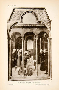 1909 Collotype Sassetta Religious Art St. Saint Francis Soldan Biblical XAS1
