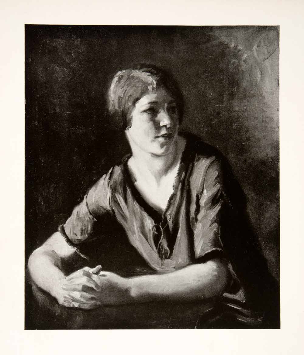 1927 Print Italian Girl Albert Sterner American Painter Etcher Lithographer XAS4