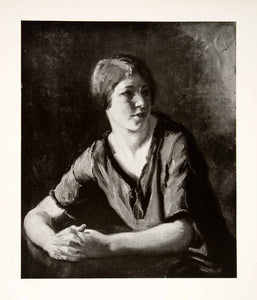 1927 Print Italian Girl Albert Sterner American Painter Etcher Lithographer XAS4