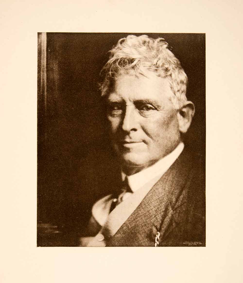 1922 Photogravure Portrait Julian Alden Weir American Impressionist Painter XAT3