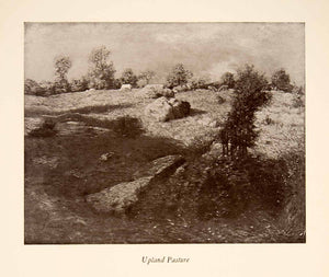 1922 Print Julian Alden Weir Upland Pasture Landscape Impressionism XAT3