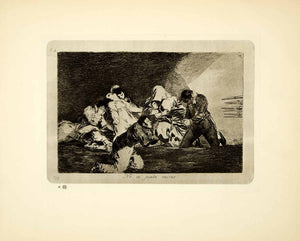 1927 Photogravure Goya No se puede mirar Desastres Guerra No 26 War XATA5