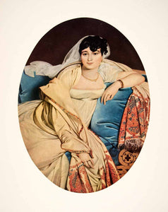 blue dress for baby girl 1951 Print Ingres Madame Riviere Wife France Napoleon Costume Portrait –  Period Paper Historic Art LLC