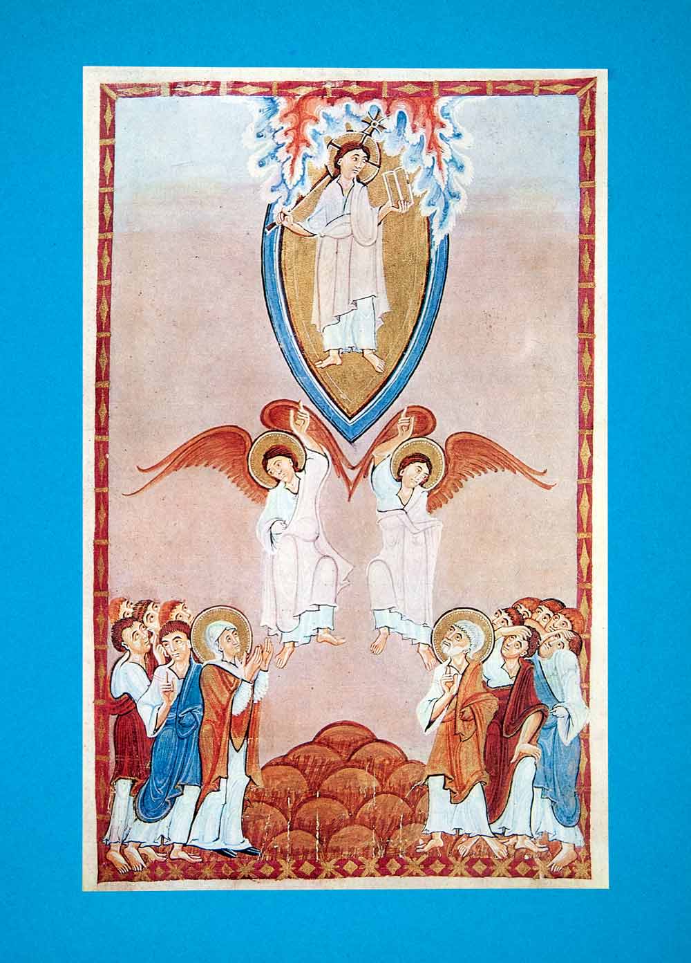 1969 Print Liber Evangeliorum Ascension Christ Religion Biblical Historic XAV2