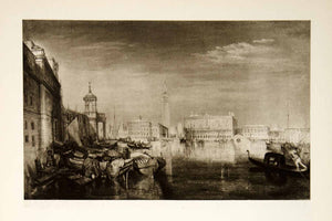 1939 Rotogravure Turner Bridge Sighs Ducal Palace Venice Italy Romanticism XAW6