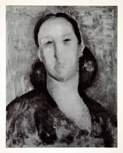1937 Print Study Art Adolphe Borie Face Portrait Woman Costume Pose Figure XAW8