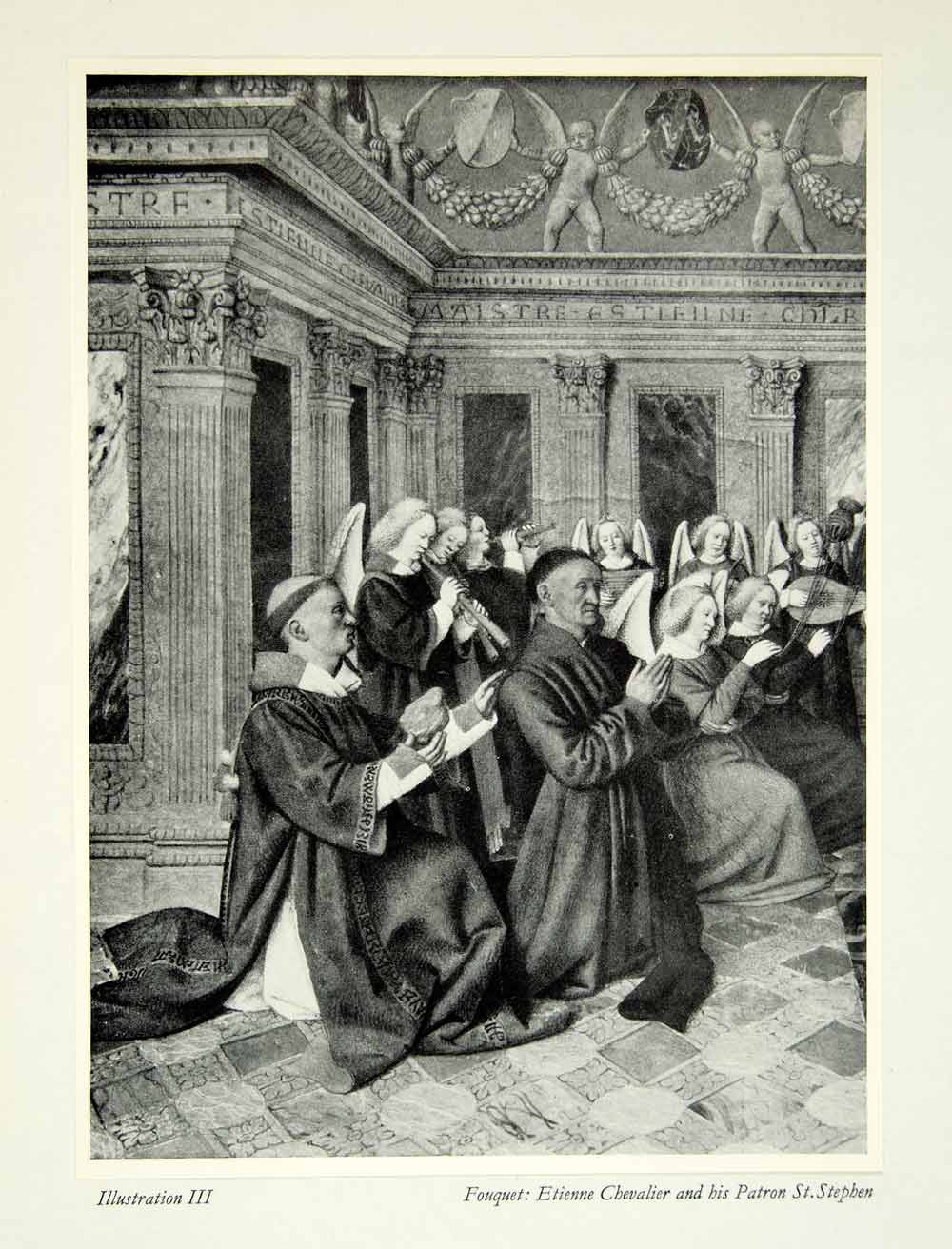 1947 Print Jean Fouquet Etienne Chevalier St Stephen Early Renaissance ...