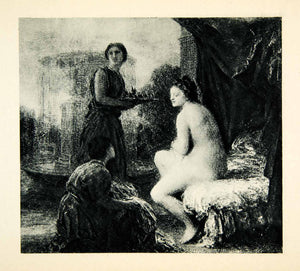 1927 Rotogravure Henri Fantin-Latour Allegory Nude Female Woman Painting XAX6
