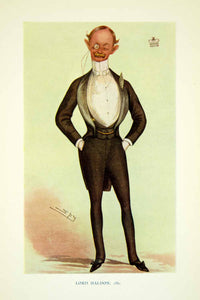 1915 Color Print Portrait Costume Spy Leslie Ward Caricature Lord Haldon XAZ8