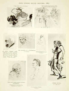 1915 Print Sketch Spy Leslie Ward Portraits Caricature Henry Irving XAZ8