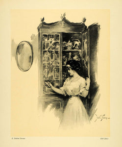 1911 Print Old China Dalton Stevens Cupboard Cabinet Furniture Portrait Art XDA4