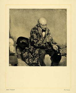 1911 Print Portrait Veteran Harry Townsend Art Bed Alcohol Jug Wine Fashion XDA4