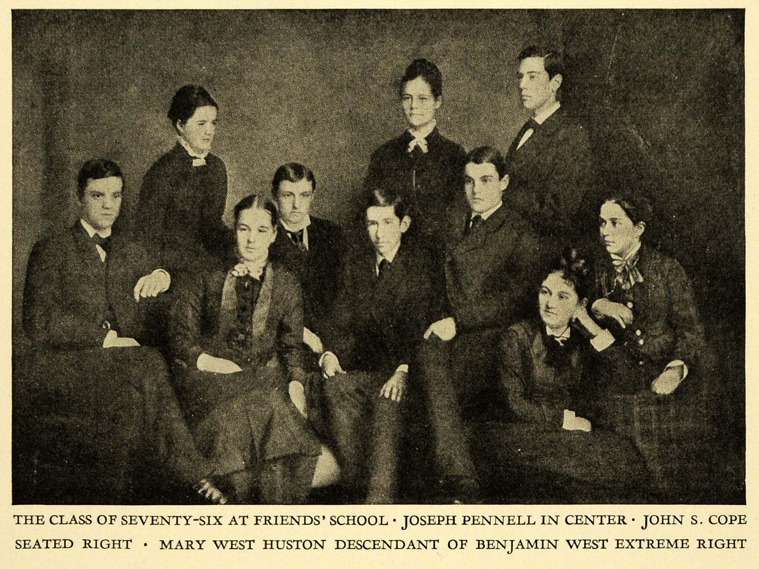 1925 Print Class Joseph Pennell School John Cope Mary West 