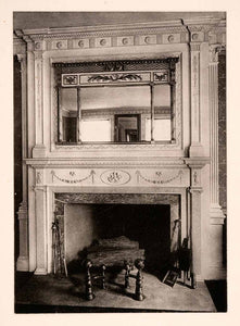 1901 Collotype Mantel Mirror Home Improvement Decor Fireplace Colonial XDB8