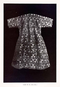 1950 Halftone Print Turkey Sultan Selim Textile Kaftan Mantle Cloak Costume XDC2