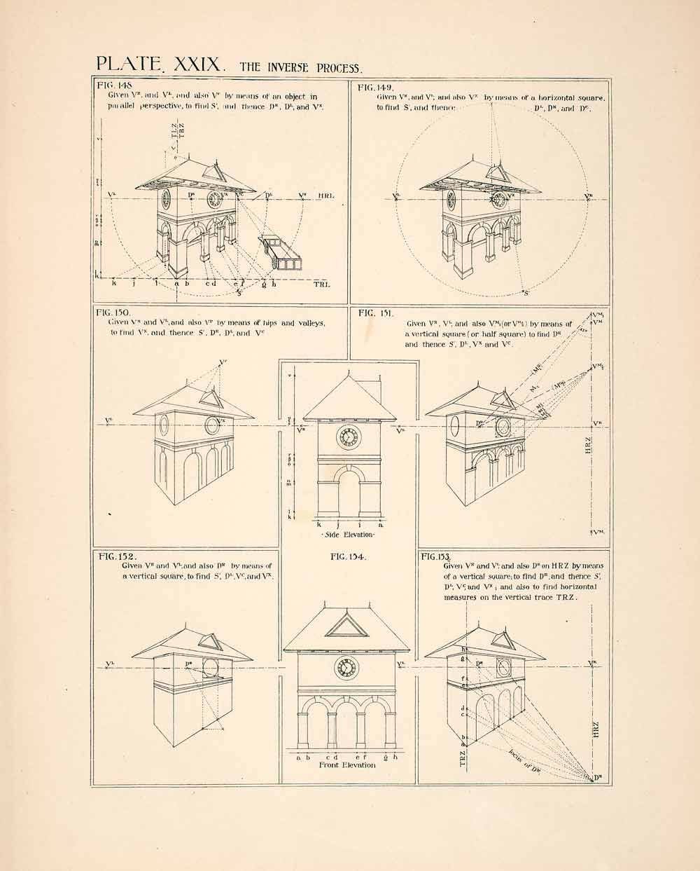 1882 Wood Engraving Inverse Process William Robert Ware Architect XDC3