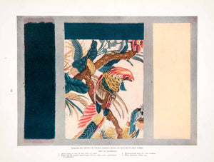 1919 Color Print Interior Design Color Scheme Material Sample Fabric XDC7