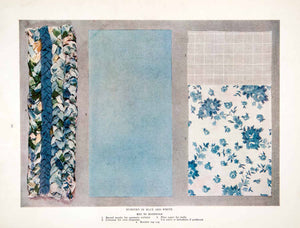 1919 Color Print Nursery Interior Design Material Samples Fabric Color XDC7