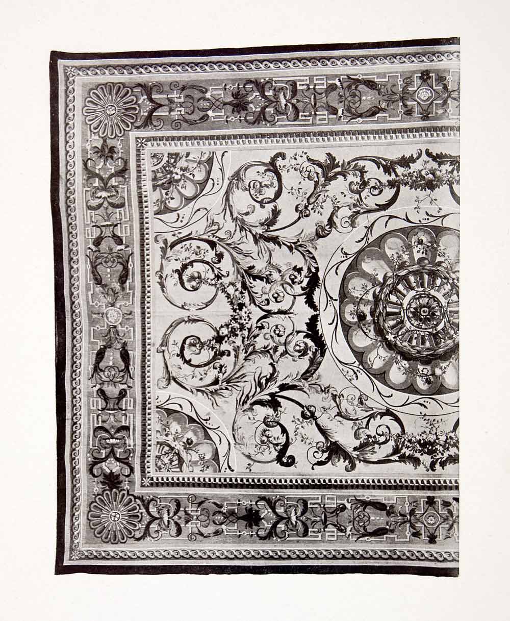 1917 Print Spain Royal Tapestry Factory Madrid Carpet Aranjuez House Farmer XDC8