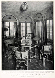1926 Print Sun Room Franklin Burke Furniture Interior Decor James Slater XDD2 - Period Paper

