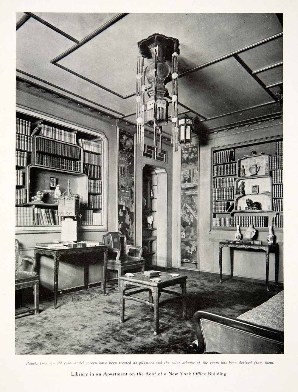 額装済/Interieur Villa/フランシス ジュールダン Interieur Villa Church 1927（フランシス ジュールダン