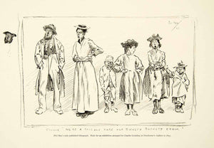 1932 Print Children Chorus Rickety Rackety Fashion England Caricature Phil XDF4