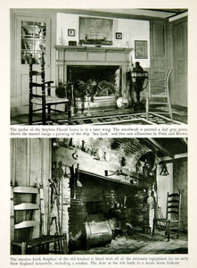 1950 Rotogravure Salem Massachusetts Stephen Daniel House Woodwork Mantel XDG1