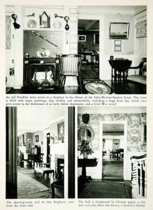 1950 Rotogravure Eden-Browne-Sanders House Salem Massachusetts Franklin XDG1