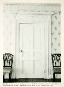 1950 Rotogravure Doorway Cornice Peirce-Nichols House Salem Massachusetts XDG1