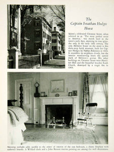 1950 Rotogravure Captain Jonathan Hodges House Salem Massachusetts XDG1