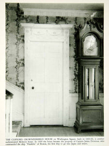 1950 Rotogravure Clifford Crowninshield House Doorway Salem Massachusetts XDG1