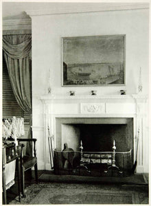 1950 Rotogravure Pingree House Salem Massachusetts Fireplace Bedroom XDG1