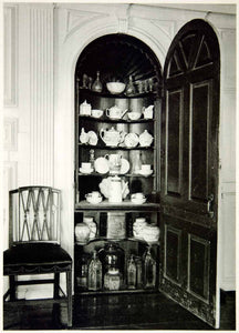 1950 Rotogravure Salem Massachusetts House Seven Gables Parlor Cabinet XDG1