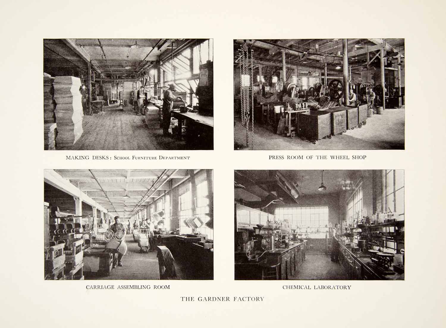 1926 Print Heywood Wakefield Company Furniture Factory Wicker Assembly XDG3