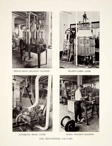 1926 Print Heywood Wakefield Company Furniture Menominee Factory Loom Lathe XDG3