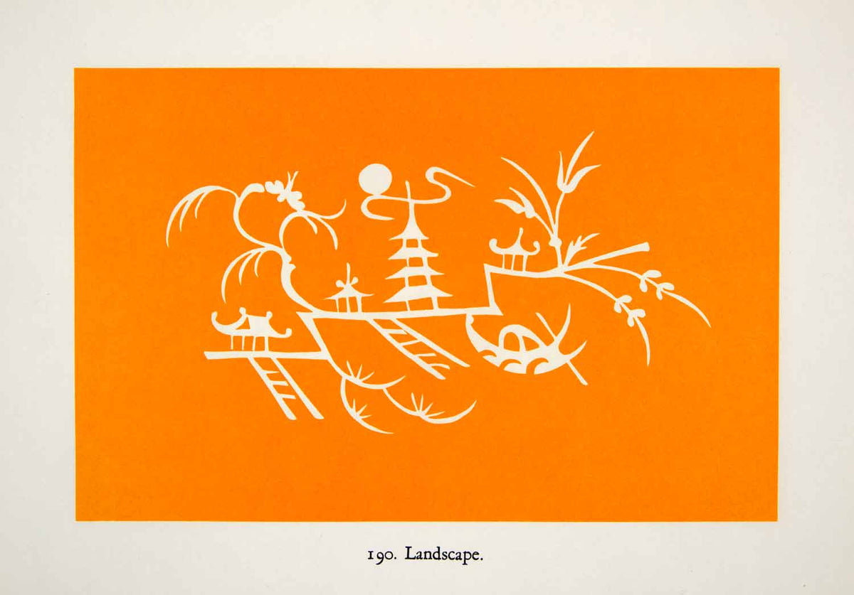 1949 Lithograph Landscape Chekiang Zhejiang Province China Chinese Art ...