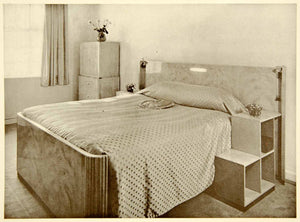 1938 Print Betty Joel Limited London England Bedroom Interior Decoration XDG8