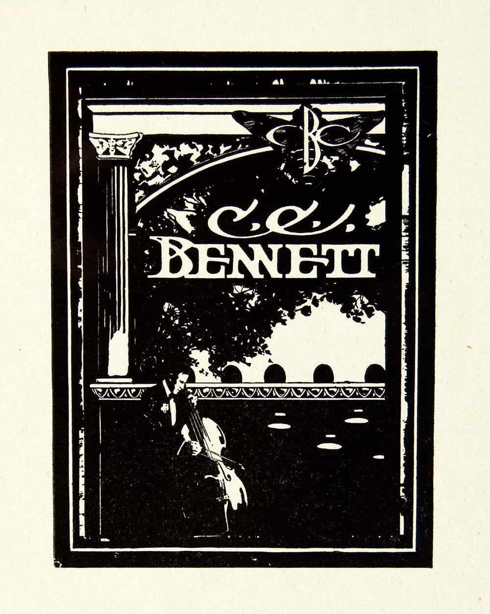 1937 Print Poster Design Bennett Val Costello Musician Graphic Frank XDI7