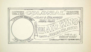1937 Print Theater Layout Template Design Air King John Slavin Sign Diagram XDI7
