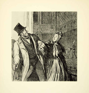 1938 Rotogravure Honore Daumier Art Roman Tragedy Play Crosquis Theater XDI8