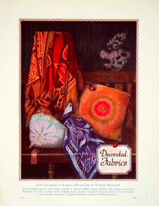1932 Print Arrangement Decorated Fabrics Tie Dye Printed Pillow Interior XDJ4